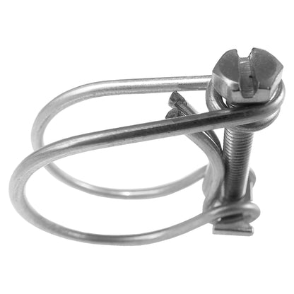 Double Wire Hose Clamp Galvanised 38mm-43mm