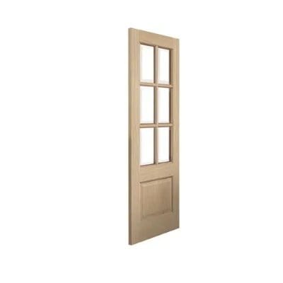 Traditional Dove Oak Glazed Internal Door - All Sizes