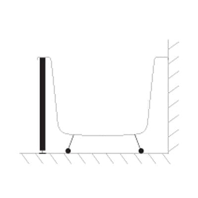 Standard Tileable Bath End Panel - 805mm