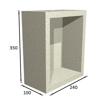 Single Recessed Waterproof Storage Unit