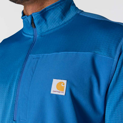 Carhartt 106423 Force Relaxed Fit Mock Neck Half-Zip T-Shirt