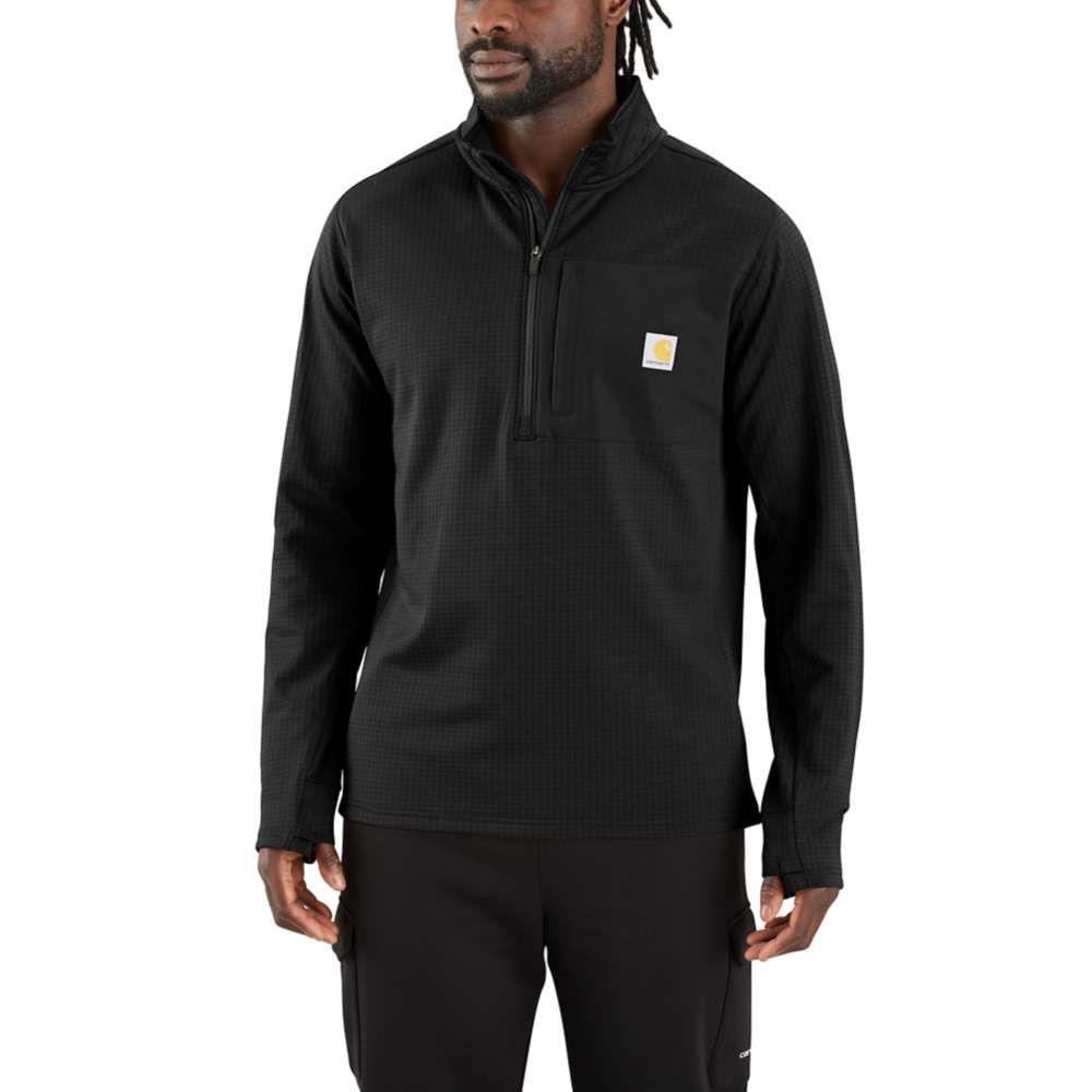 Carhartt 106423 Force Relaxed Fit Mock Neck Half-Zip T-Shirt