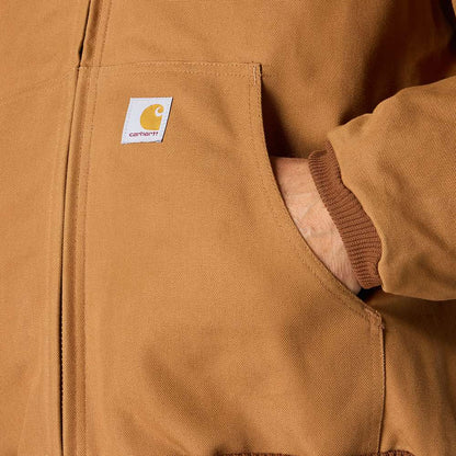 Carhartt 106673 J140 Loose Fit Firm Duck Insulated Flannel-Lined Active Jac