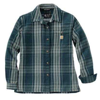 Carharrt 107136 Women's  Tncl Srs LseFit Twll Plaid Shrt