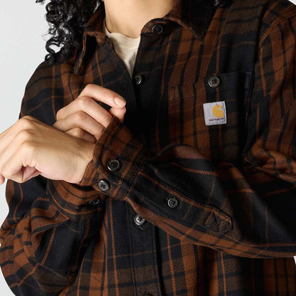 Carharrt 107136 Women's  Tncl Srs LseFit Twll Plaid Shrt