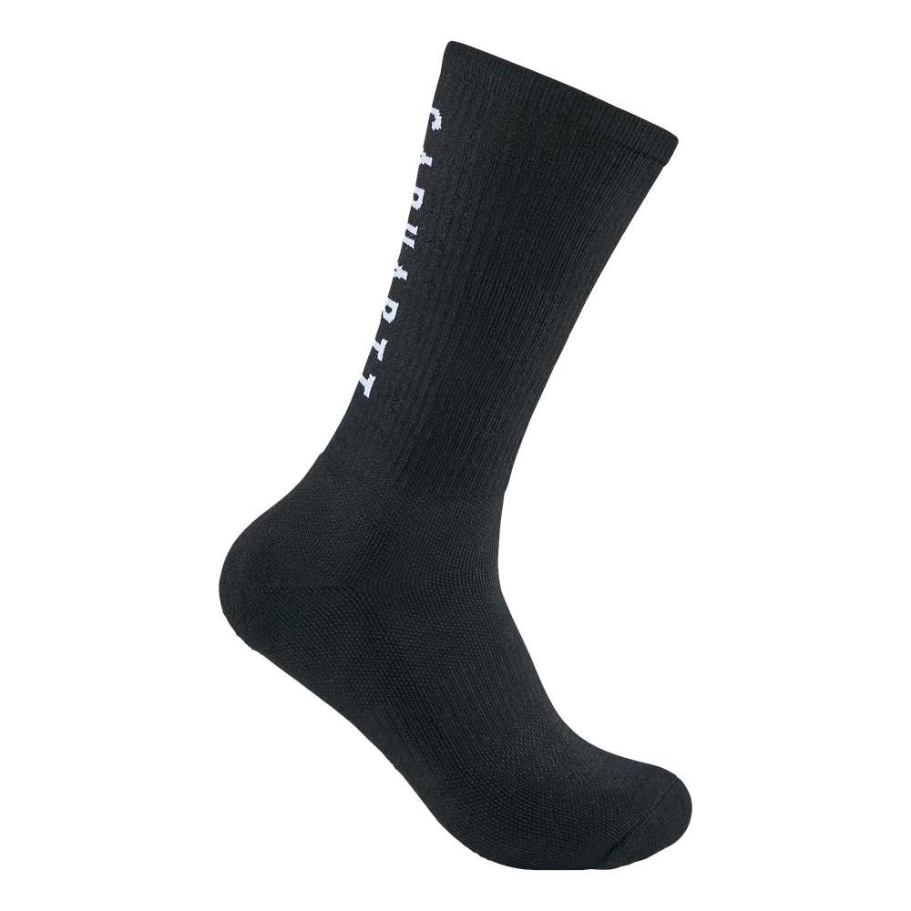 Carhartt SC9913M FORCE Midweight Logo Crew Sock 3 Pack