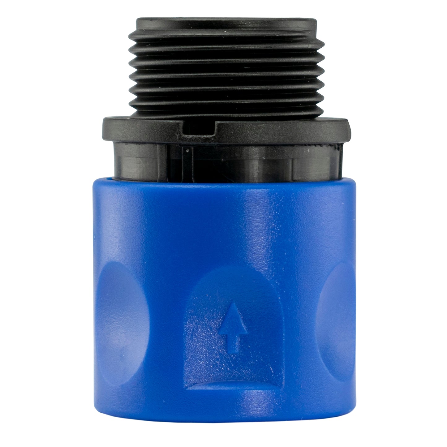 Hose Connector Blue with In-Line BSPF Threaded Valve
