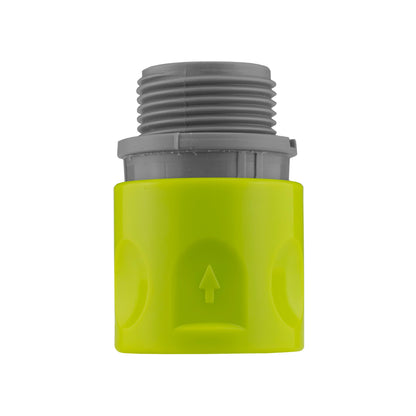 IBC 2” S60X6 Cap with In-Line BSPF Valve and ¾” BSPM Female Hose Connector Lime