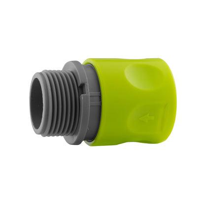 IBC 2” S60X6 Cap with ¾” BSP Threaded Hose Connector and Double Male Lime