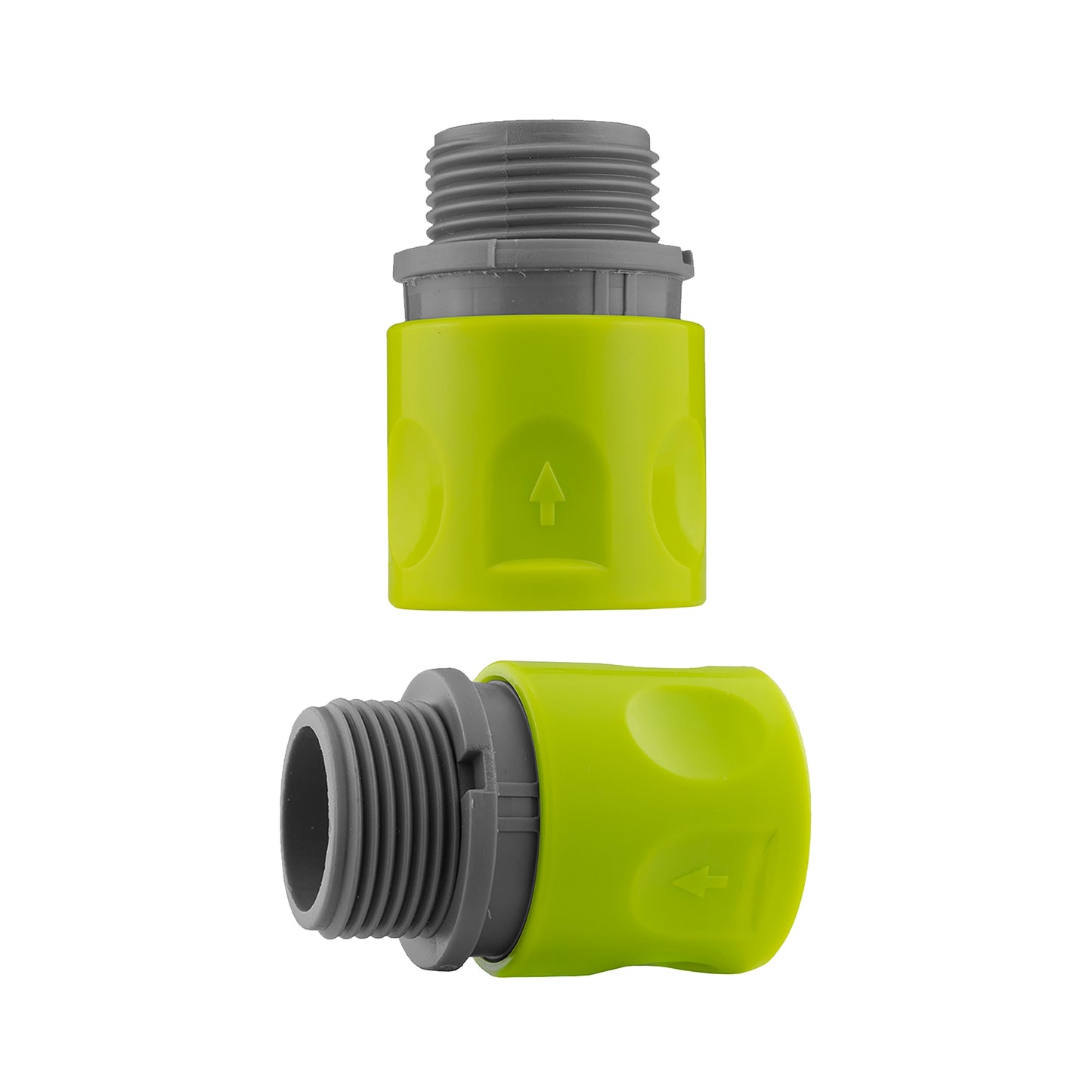 IBC 2” S60X6 Cap with ¾” BSP Threaded Hose Connector and Double Male Lime