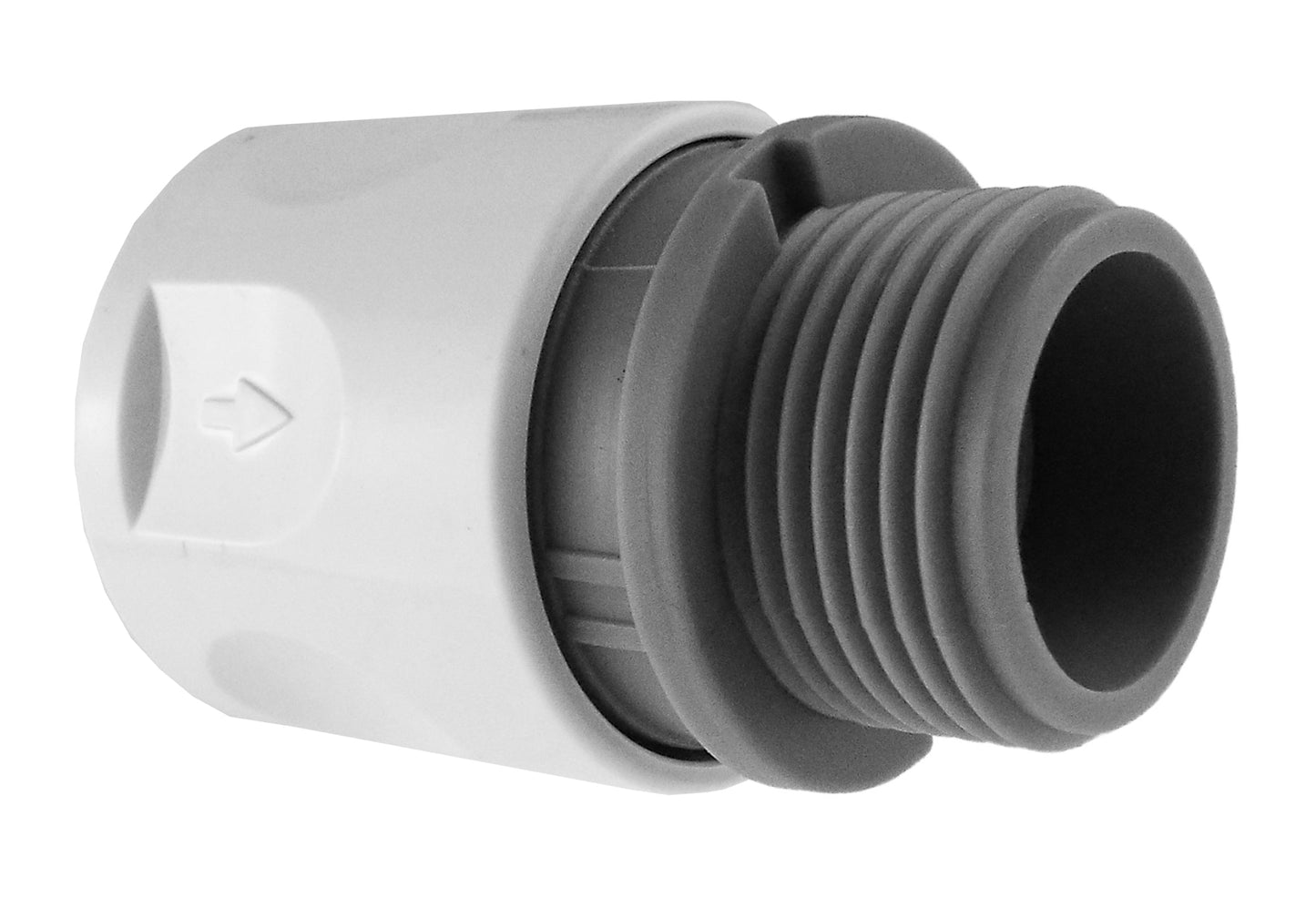 IBC 2” S60X6 Cap with Threaded Hose Fitting, Double Male and Hose Connector WL