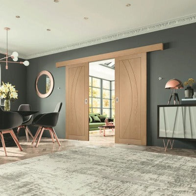 Oak Gliding Door Frame (Includes Hardware Kit) - All Sizes