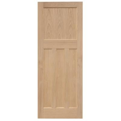 Edwardian Traditional Oak Panel Unfinished Internal Door - All Sizes