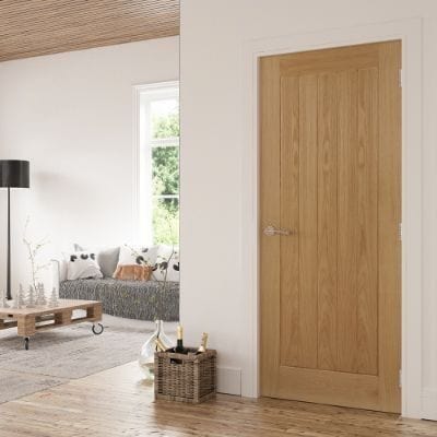 Ely Oak Unfinished Internal Door - All Sizes