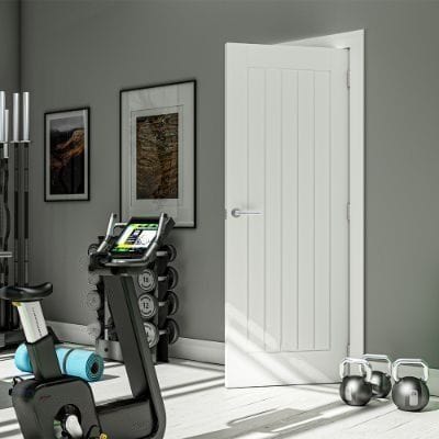 Ely White Primed Internal Door - All Sizes