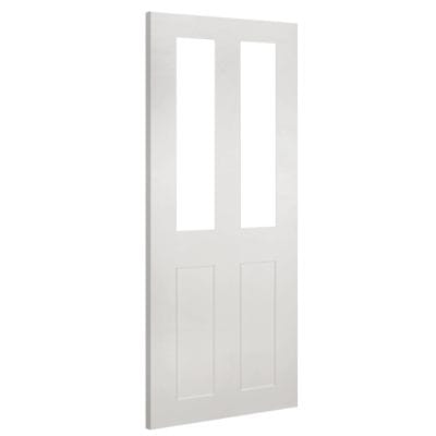 Eton White Primed Glazed Internal Door - All Sizes