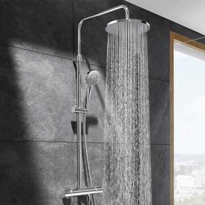 Even-T Round Thermostatic Shower Column