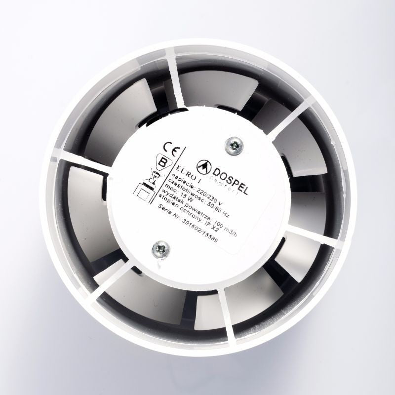 Euro 3 In Line Bathroom Fan 150mm