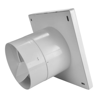Through Wall Ventilation Kit - STYL Fan with Timer/Humidistat and White External Vent