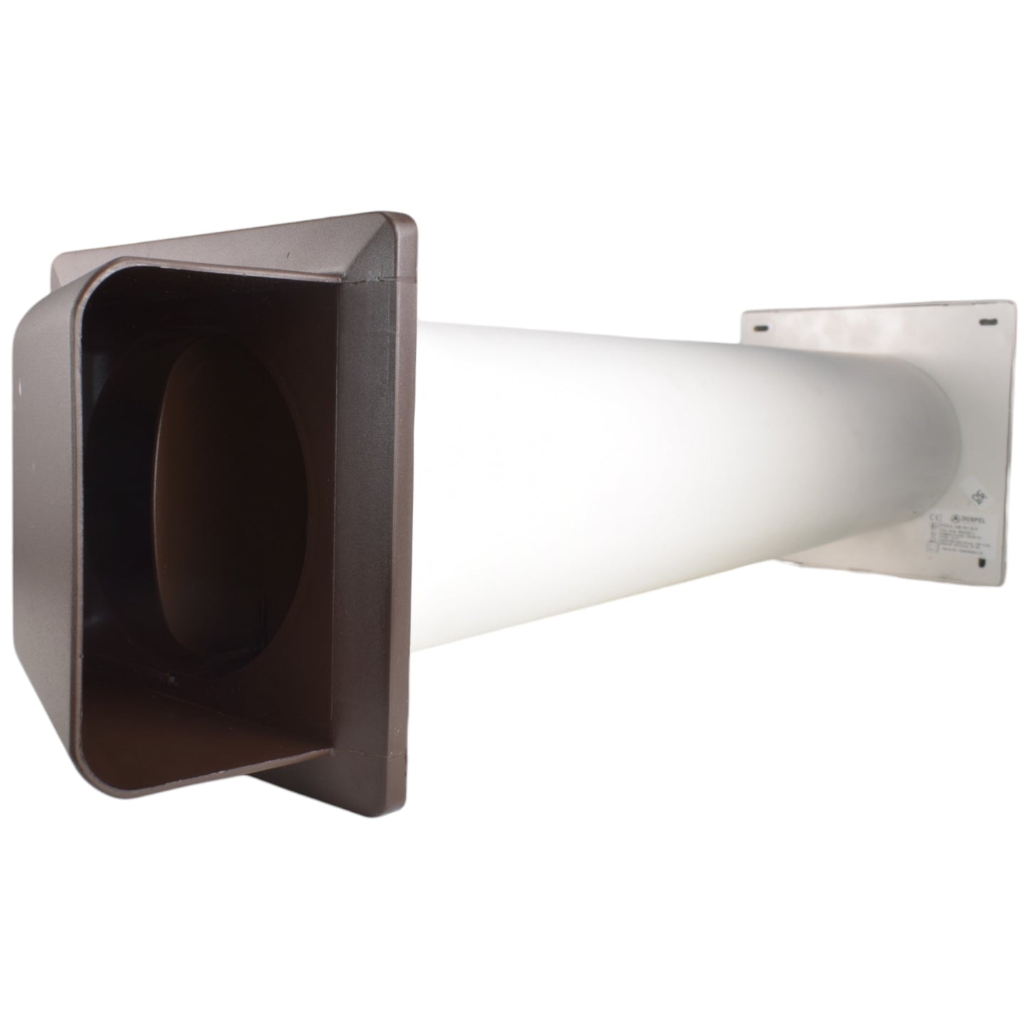Through Wall Ventilation Kit - STYL Fan with Timer and Brown External Vent