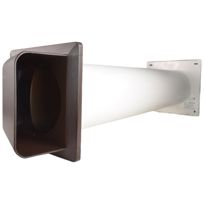 Through Wall Ventilation Kit - STYL Fan with Timer and Brown External Vent