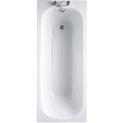 Steel Single Ended Gripped Antislip Straight Bath - All Sizes