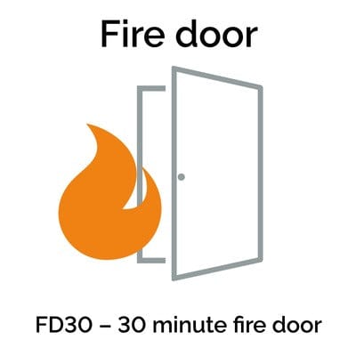Etna Oak Internal Fire Door FD30 - All Sizes