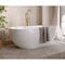 Fira Stone Freestanding Bath Gloss White (No Tap Hole) - All Sizes
