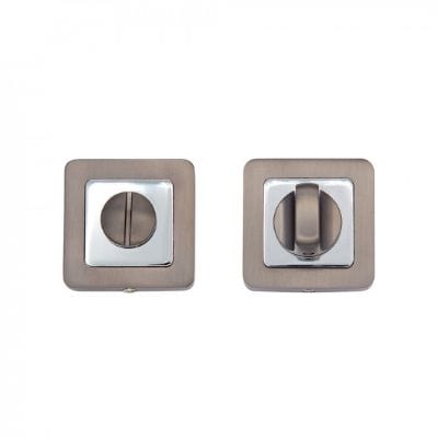 Thumbturn Set Matt Satin Black/Chrome - 50mm x 50mm
