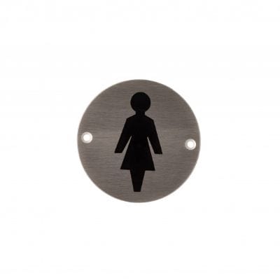 Round Steel Door Sign
