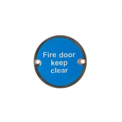 Round Steel Door Sign