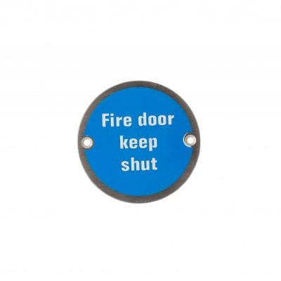 Round Steel Door Sign