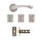 Fortuna Satin Finish Latch Kit