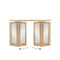 Freefold Room Divider Oak (2 Door System) - All Sizes