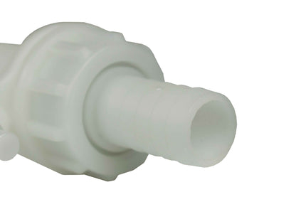 Fuel Gun White 1" Barb Inlet - 25mm Outlet
