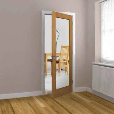 Fuji Oak Glazed Internal Fire Door FD30 - All Sizes