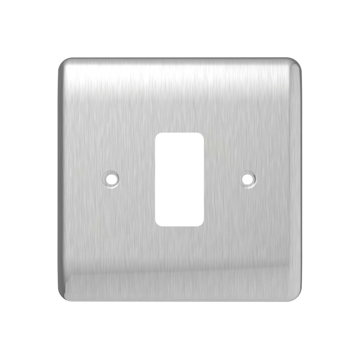 Caradok 1G Front Grid Plate Brushed Chrome