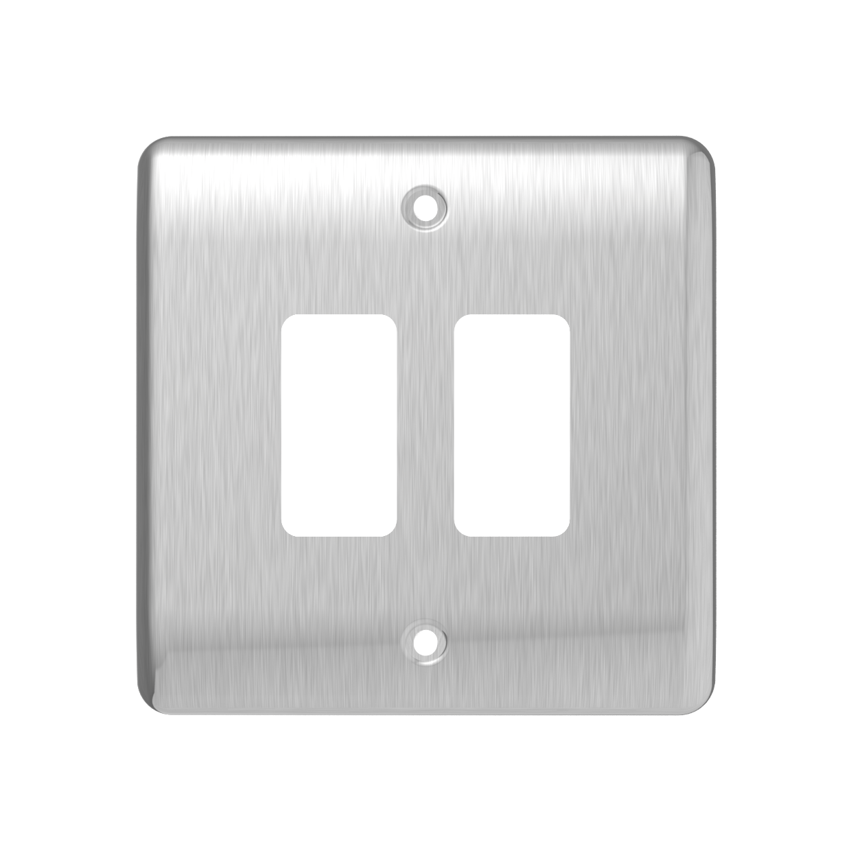 Caradok 2G Front Grid Plate Brushed Chrome