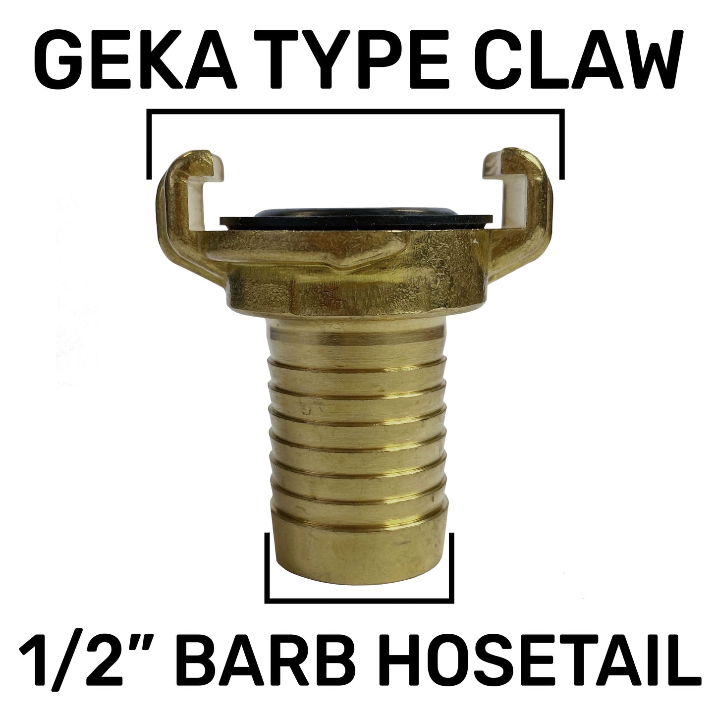 IBC 2” S60X6 Cap with Geka Type Fittings 13mm Barb