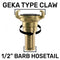 Claw Brass - Swivel 1/2" Hose