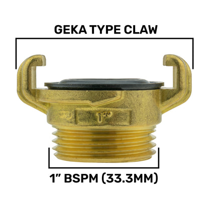 IBC 2” S60X6 Cap with Geka Type Fittings 25mm Barb Swivel Elbow