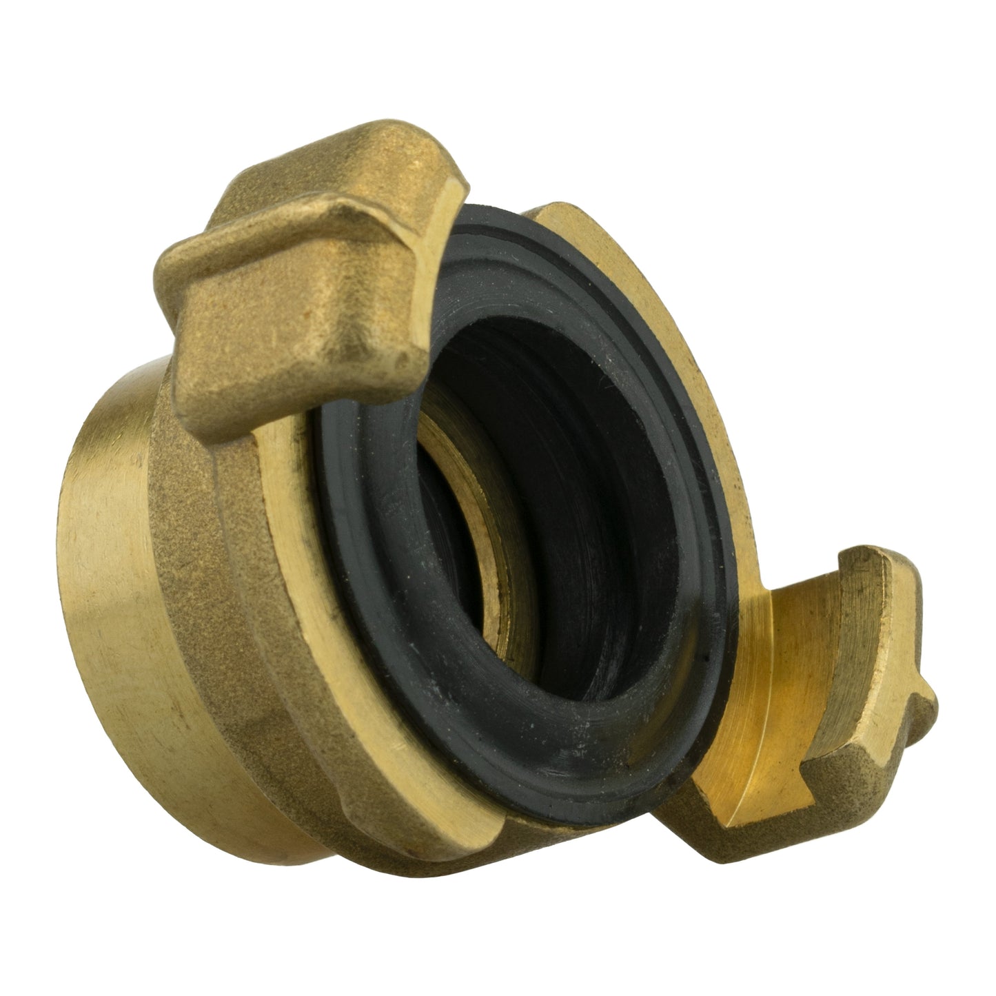Hose Connector Blue with In-Line BSPM Valve and Geka Type Connector