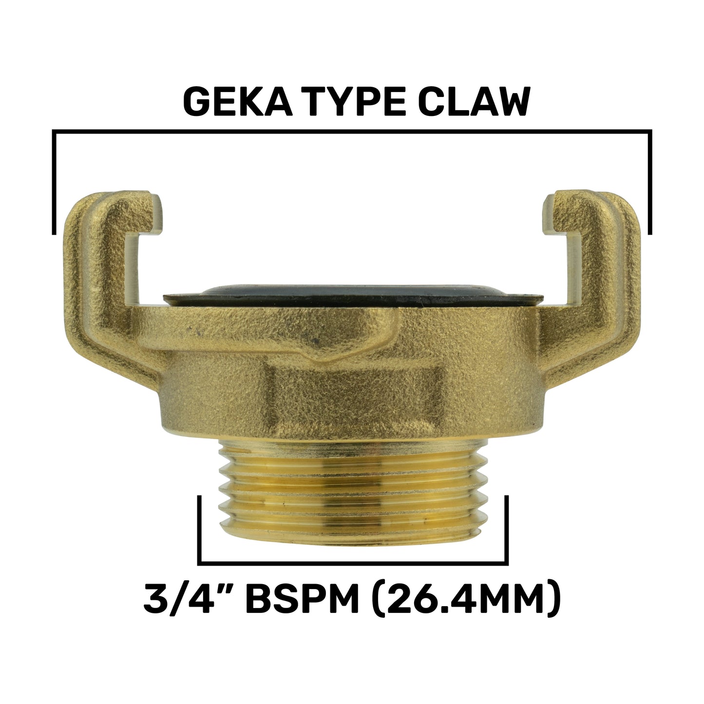 Hose Connector Lime with In-Line BSPF Valve and Geka Type Connector