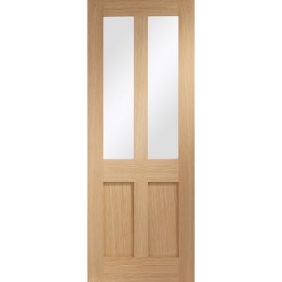 Malton Shaker Internal Oak Door with Clear Glass - All Sizes