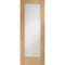 Pattern 10 Unfinished Internal Oak Door with Obscure Glass