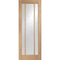 Worcester 3 Light Internal Oak Fire Door with Clear Glass