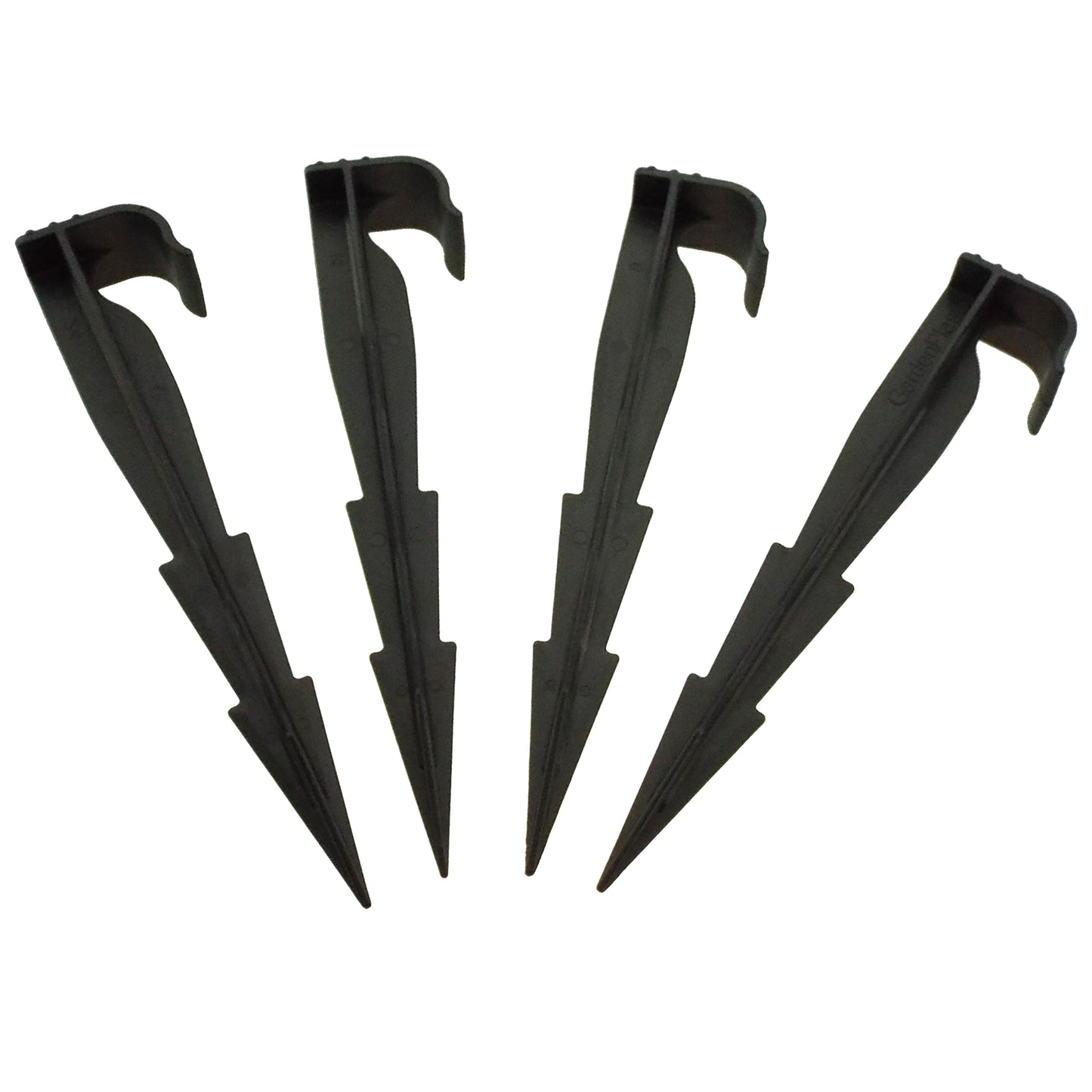 Ground Stakes For 16mm Irrigation Pipe - Heavy Duty Plastic Stakes for Landscape Fabric, Ground Cover, and Irrigation Tubing. Ground Anchors for irrigation pipes up to 16mm thick