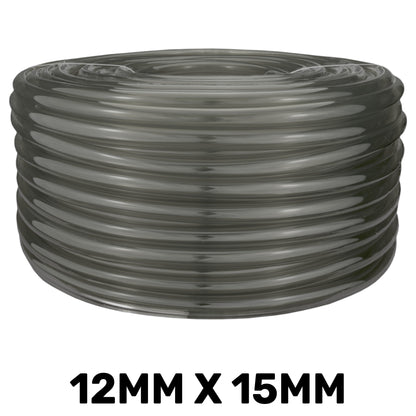 Grey Semi-Transparent PVC Pipe 12mm*15mm