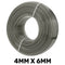 Grey Semi-Transparent PVC Pipe 4mm*6mm