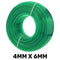 Green Semi-Transparent PVC Pipe 4mm*6mm